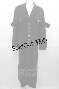 BPN / 袖ベルトデザインロングコート M 黒 I-25-11-04-042-GO-CO-SA-ZI