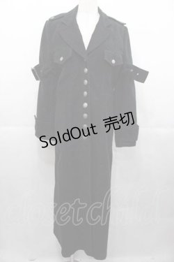 画像1: BPN / 袖ベルトデザインロングコート M 黒 I-25-11-04-042-GO-CO-SA-ZI