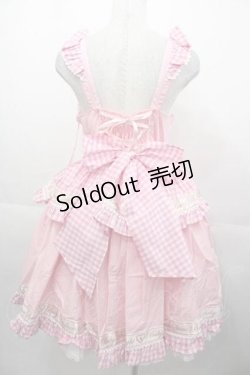 画像2: BABY,THE STARS SHINE BRIGHT / Best Wishes Hearty Ginghamジャンパースカート  ピンク I-25-11-04-043-BA-OP-SA-ZI