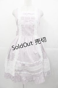 BABY,THE STARS SHINE BRIGHT / レースフリルジャンパースカート  ラベンダー I-25-11-04-044-BA-OP-SA-ZI