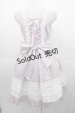 画像2: BABY,THE STARS SHINE BRIGHT / レースフリルジャンパースカート  ラベンダー I-25-11-04-044-BA-OP-SA-ZI