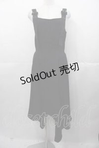 axes femme / イレヘムシルエットジャンパースカート  黒 I-25-11-04-047-AX-OP-SA-ZI