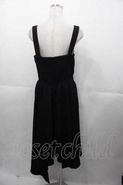 画像2: axes femme / イレヘムシルエットジャンパースカート  黒 I-25-11-04-047-AX-OP-SA-ZI