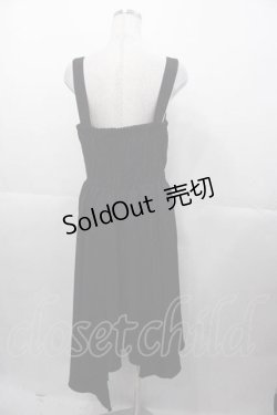 画像2: axes femme / イレヘムシルエットジャンパースカート  黒 I-25-11-04-047-AX-OP-SA-ZI