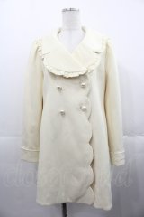 mille fille closet by LODISPOTTO / フリル襟コート M アイボリー I-25-11-07-040-LO-CO-SA-ZI
