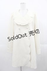 mille fille closet by LODISPOTTO / フリル襟コート M アイボリー I-25-11-07-040-LO-CO-SA-ZI
