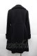 画像2: Jane Marple / ベルベットリボントリミングコート  黒 I-25-11-07-042-JM-CO-SA-ZI (2)