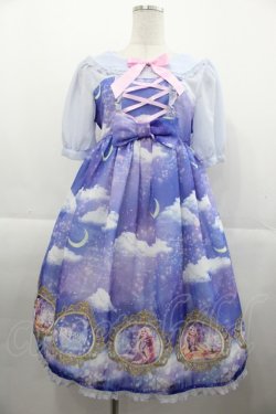 画像1: Angelic Pretty / Dreamy Luna ラプンツェルワンピース  ブルー I-25-11-07-049-AP-OP-SA-ZI