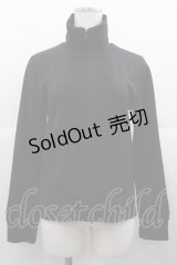 Jane Marple Dans Le Salon / フロントレースハイネックブルゾン  黒 I-25-11-07-005-JM-JA-SA-ZI