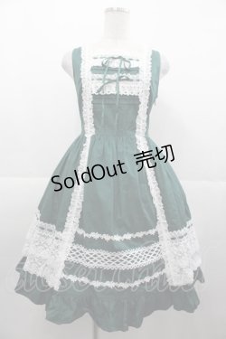 画像1: BABY,THE STARS SHINE BRIGHT / レースフリルジャンパースカート(2023 2nd release)  グリー I-25-11-07-051-BA-OP-SA-ZI