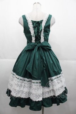 画像2: BABY,THE STARS SHINE BRIGHT / レースフリルジャンパースカート(2023 2nd release)  グリー I-25-11-07-051-BA-OP-SA-ZI