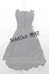 BABY,THE STARS SHINE BRIGHT / ミルフィーユジャンパースカート  黒 I-25-11-07-052-BA-OP-SA-ZI