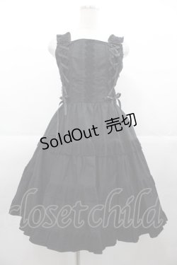 画像1: BABY,THE STARS SHINE BRIGHT / ミルフィーユジャンパースカート  黒 I-25-11-07-052-BA-OP-SA-ZI