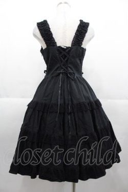 画像2: BABY,THE STARS SHINE BRIGHT / ミルフィーユジャンパースカート  黒 I-25-11-07-052-BA-OP-SA-ZI