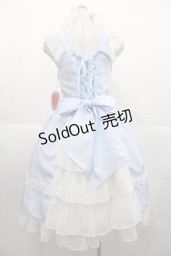 画像2: BABY,THE STARS SHINE BRIGHT / ミカエルの祝福ジャンパースカート+ヘッドドレスセット  サックス I-25-11-07-057-BA-OP-SA-ZI