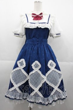 画像1: Hoshibako Works / 東方Project x HoshibakoWorks チルノ パフスリーブワンピース  青Ｘ白 I-25-11-07-059-LO-OP-SA-ZI