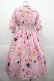 画像2: axes femme kawaii / ハッピーバカンス柄ワンピース  ピンク I-25-11-07-060-AX-OP-SA-ZI (2)