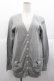 画像1: Jane Marple Dans Le Salon / サイドリボンポケットニットカーディガン  グレー I-25-11-07-006-JM-TO-SA-ZI (1)