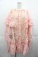 画像1: ALGONQUINS / ケープデザイン長袖ワンピース  ピンク I-25-11-07-065-AL-OP-SA-ZI (1)