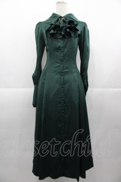 画像1: ATELIER PIERROT / “Narcissus” ロングワンピース  グリーン I-25-11-07-066-EL-OP-SA-ZI