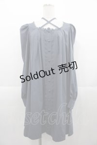 Sheglit / クロスリボンフレアーワンピース  ダブルブルー I-25-11-07-068-EL-OP-SA-ZI