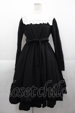 画像1: Sheglit / "Harriet"フリルワンピース  黒 I-25-11-07-069-EL-OP-SA-ZI