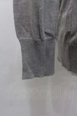 画像3: Jane Marple Dans Le Salon / サイドリボンポケットニットカーディガン  グレー I-25-11-07-006-JM-TO-SA-ZI