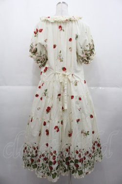 画像2: PINK HOUSE / いちごプリントミディワンピース  キナリ I-25-11-07-072-LO-OP-SA-ZI