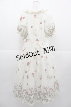画像2: PINK HOUSE / いちごプリントミディワンピース  キナリ I-25-11-07-072-LO-OP-SA-ZI