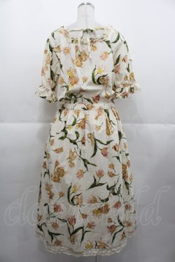 画像2: PINK HOUSE / チューリップうさぎプリントミディワンピース  キナリ I-25-11-07-073-LO-OP-SA-ZI