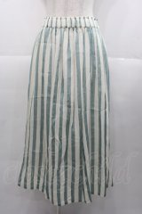 Jane Marple Dans Le Salon / ストライプスカート  アイボリーＸミント I-25-11-07-075-JM-SK-SA-ZI