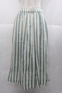 Jane Marple Dans Le Salon / ストライプスカート  アイボリーＸミント I-25-11-07-075-JM-SK-SA-ZI
