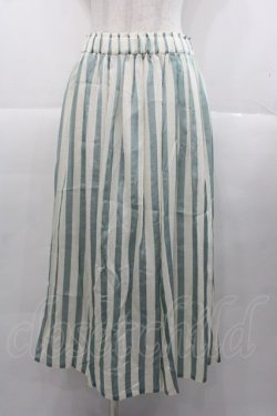 画像1: Jane Marple Dans Le Salon / ストライプスカート  アイボリーＸミント I-25-11-07-075-JM-SK-SA-ZI
