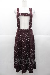 Jane Marple Dans Le Salon / ドットサス付きスカート  ボルドーＸ白 I-25-11-07-077-JM-SK-SA-ZI