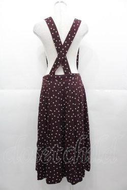 画像2: Jane Marple Dans Le Salon / ドットサス付きスカート  ボルドーＸ白 I-25-11-07-077-JM-SK-SA-ZI