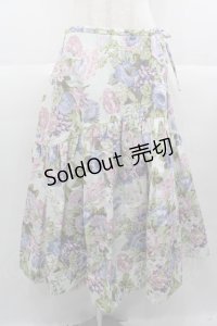 Jane Marple Dans Le Salon / フラワーブーケプリントスカート  サックス I-25-11-07-079-JM-SK-SA-ZI