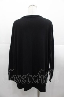 画像2: Jane Marple Dans Le Salon / 無地カーディガン  黒 I-25-11-07-007-JM-TO-SA-ZI