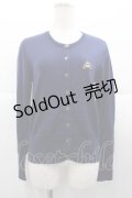 Jane Marple / 馬車刺繍ニットカーディガン  ネイビー I-25-11-07-008-JM-TO-SA-ZI