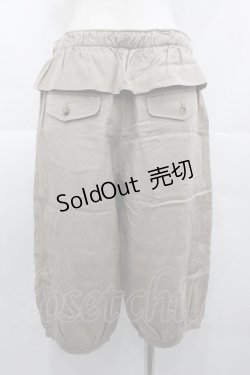 画像2: Jane Marple Dans Le Salon / ZIPポケットフリルハーフパンツ  ブラウン I-25-11-07-090-JM-PA-SA-ZI