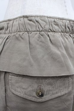 画像3: Jane Marple Dans Le Salon / ZIPポケットフリルハーフパンツ  ブラウン I-25-11-07-090-JM-PA-SA-ZI