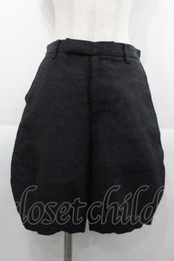 画像1: Jane Marple Dans Le Salon / ハーフパンツ  黒 I-25-11-07-091-JM-PA-SA-ZI