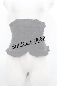 Sheglit / フリルリボンコルセット  黒 I-25-11-07-093-EL-ZA-SA-ZI