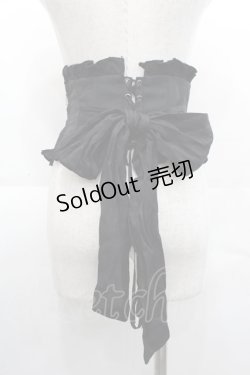 画像2: Sheglit / フリルリボンコルセット  黒 I-25-11-07-093-EL-ZA-SA-ZI