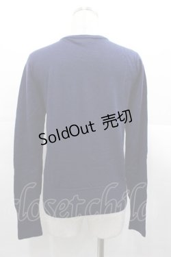 画像2: Jane Marple / 馬車刺繍ニットカーディガン  ネイビー I-25-11-07-008-JM-TO-SA-ZI