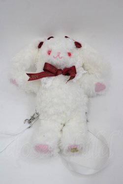 画像1: BABY,THE STARS SHINE BRIGHT / うさくみゃリュックミニミニ  白Ｘ赤 I-25-11-07-095-BA-BG-SA-ZI