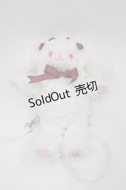 画像1: BABY,THE STARS SHINE BRIGHT / うさくみゃリュックミニミニ  白Ｘ赤 I-25-11-07-095-BA-BG-SA-ZI