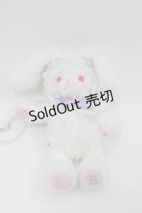 BABY,THE STARS SHINE BRIGHT / ラベンダーラメ入りリボンうさくみゃリュックミニミニ  白Ｘラベンダー I-25-11-07-096-BA-BG-SA-ZI