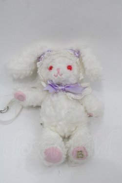 画像1: BABY,THE STARS SHINE BRIGHT / ラベンダーラメ入りリボンうさくみゃリュックミニミニ  白Ｘラベンダー I-25-11-07-096-BA-BG-SA-ZI