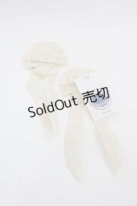 Hoshibako Works / プレゼントリボンレースクリップ  生成り I-25-11-07-100-LO-AC-SA-ZI