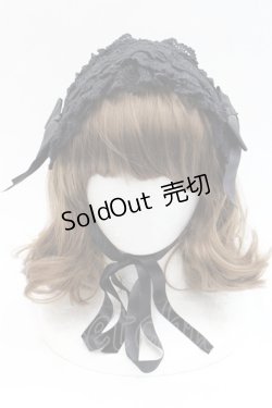 画像2: BABY,THE STARS SHINE BRIGHT / ローズレースリボンヘッドドレス  黒 I-25-11-07-104-BA-AC-SA-ZI